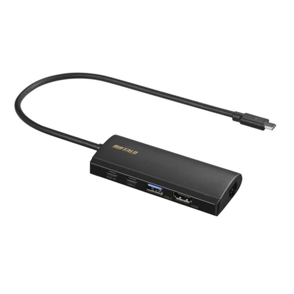 Док-станция Buffalo с поддержкой PD и HDMI, черный, выход Type-C, (LUD-U3-CGHDBK) чёрный