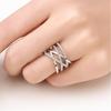 Copper Zircon Adjustable Engagement Rings For Women Wedding Elegant Jewelry Ladies Accessories Gifts R132