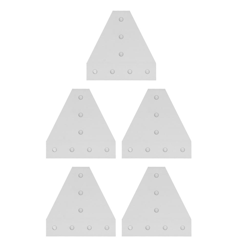 5 BUC Plăci de îmbinare în unghi drept cu 7 găuri Aliaj de aluminiu 6063 Placă de conectare plată la 90 de grade 3030T