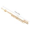 11CM Mini Gold Flute Model Musical Instrument Model Musical Gifts Home Decor Ornaments