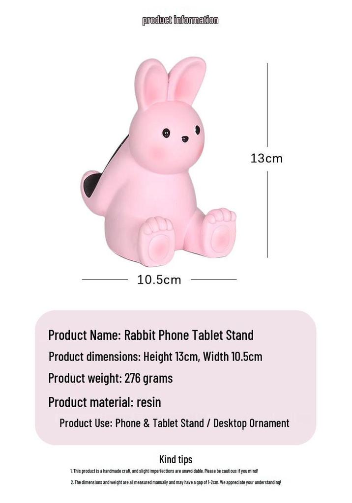 Creative Rabbit Phone Holder - Cute Desktop Stand, Perfect Mid-Autumn Festival Gift