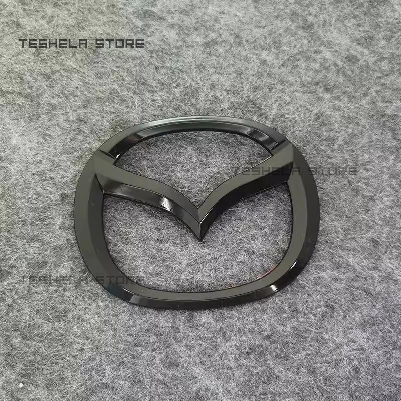 For MAZDA6 2014-2016-2017-2019 Year Logo Black Replace Emblem Car Hood Front Grill Rear Trunk Emblem Badge SKYACTIV Sticker W6