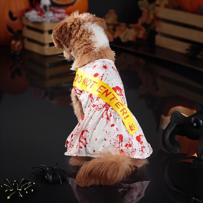 Halloween Dog Costume Funny Dog Clothes Terror Spider Skull  Pet Dog Dress Puppy Jumpsuit Chihuahua Bichon Dachshund Dog Outfits