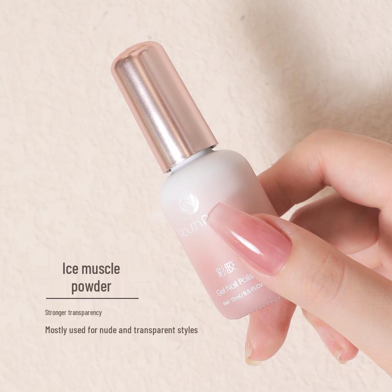 Yanrui Nail Strengthening & Matte Gel Polish Set for Rhinestones - Base & Top Coat Combo.