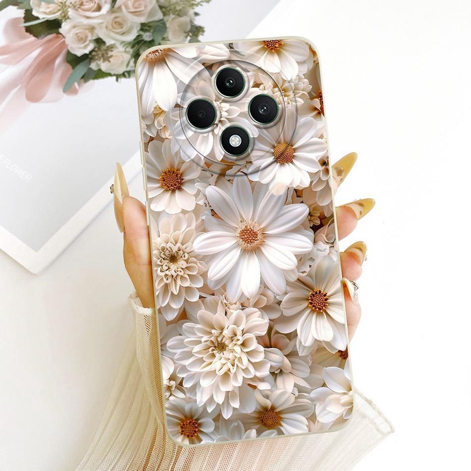 For OPPO Reno12 F 5G Reno 12 Pro 12F 12FS 12 5G Cute Cat Flower Butterfly Cartoon Phone Case Shockproof Soft Silicone Cases