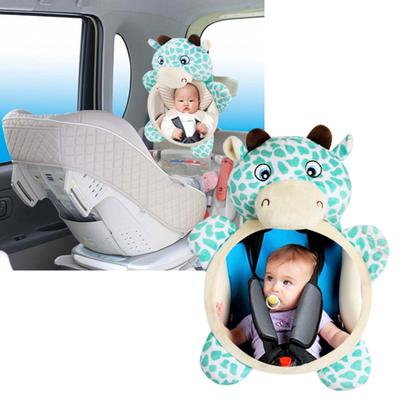 Car Inside Mirror Convenient Cartoon Shape Lightweight Car Baby Rearview Adjustable Safety Seat Mirror for Kids