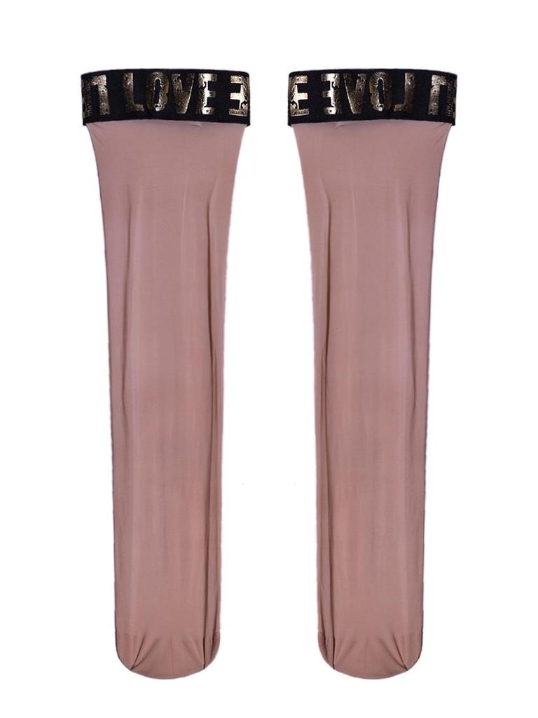 Kadın İpeksi Siyah Kaymaz Orta Tüp Çoraplar - Yaz İçin Serin, İnce ve Uzun