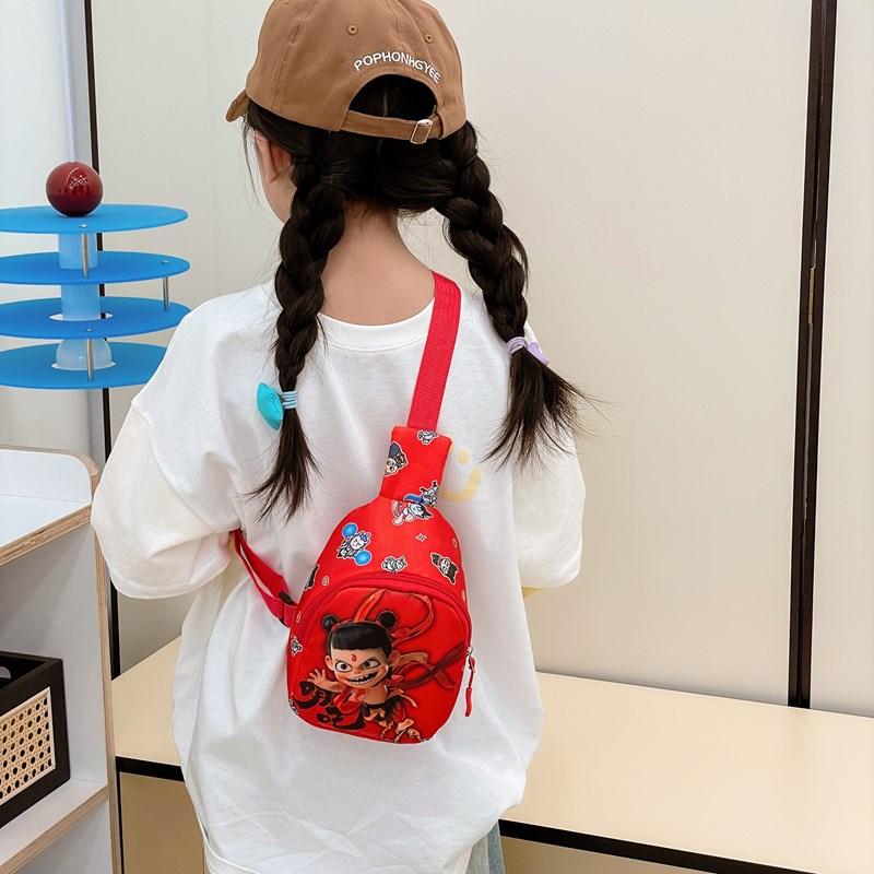 School Bag New Bag Boys and Girls Fashion Cartoon Change Bag Messenger Bag Casual Small Backpack Breast Bag