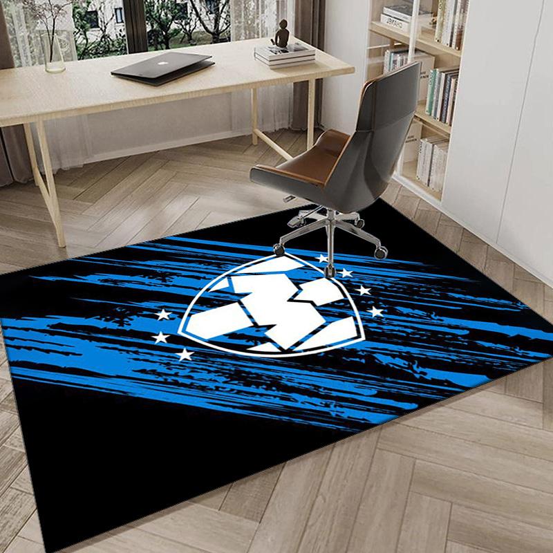 Monter-rey Football Crest Art Printed Area Rug for Office, Chair Rug, Decorative Carpet Floor Mat, Large Size Fan gifts Christmas gifts