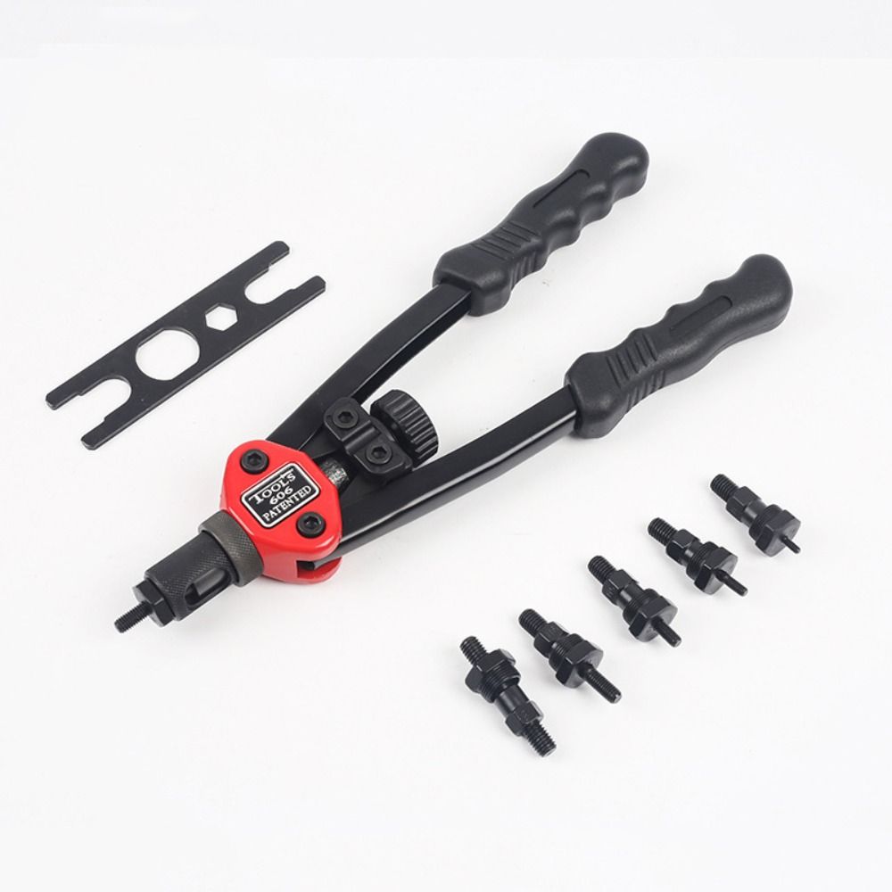 

Ручна заклепувальна машина з подвійним вкладишем M3 M4 M5 M6 M8 Rivnut Заклепувальний інструмент BT 606 Ручний інструмент для заклепувальних гайок