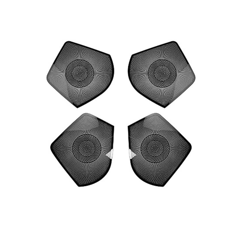 Automotive Door Speaker Horn Protective Covers Silver/Black Stainless Steel for KIA Soul -2025 LHD RHD Car Trim Accessories