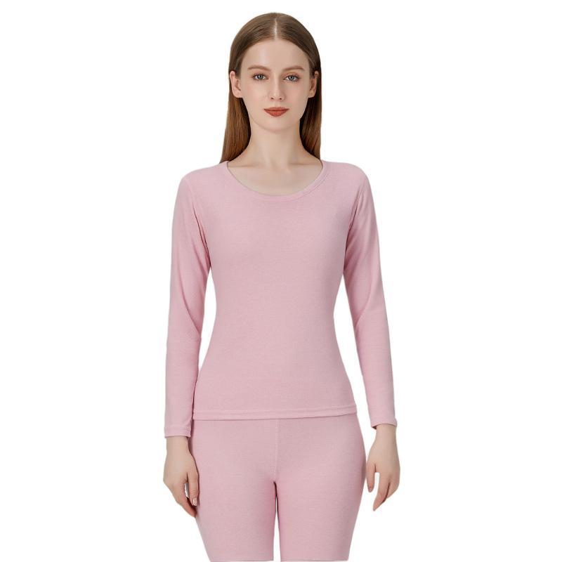 Men's and Women's Wool Silk Thermal Underwear Set – Warm, Thick, Velvet-Lined, Autumn Pants for Couples