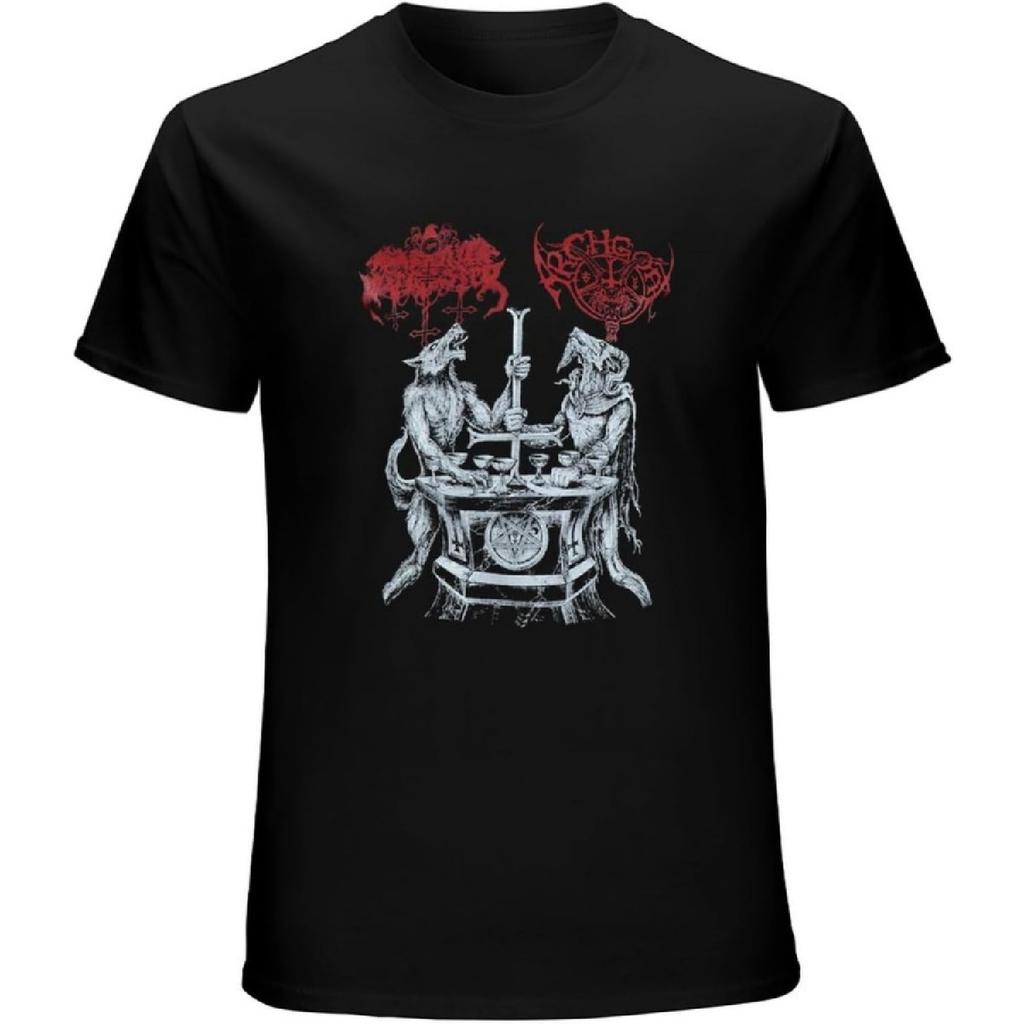 HanBang Archgoat Satanic Warmaster Lux Satanae 13 Hymns of Finnish Devil Worship Mens Black T-Shirt Graphic Unisex Tee Shirt