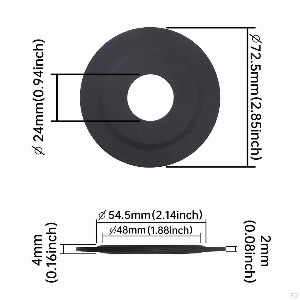 2Pcs Flush Valve Seal Toilet Maintenance Parts Drain Repair Kit