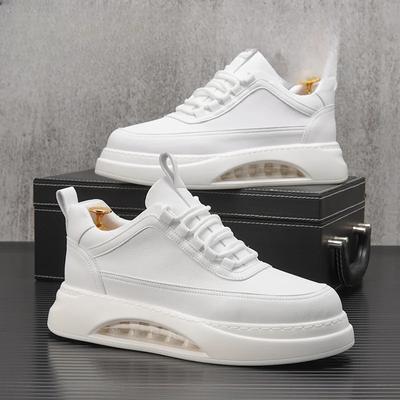 Brand Men's Shoes Casual Sneakers White High Quality Platform Shoes Men Non-slip Men's Vulcanized Sneakers Shoes Board Shoe 2024