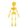 3D Printed Skeleton Articulated Skeleton Figure Collectible Flexible Skeleton Fidget Toy for Halloween Decoration Stress Relief