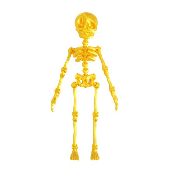 3D Printed Skeleton Articulated Skeleton Figure Collectible Flexible Skeleton Fidget Toy for Halloween Decoration Stress Relief