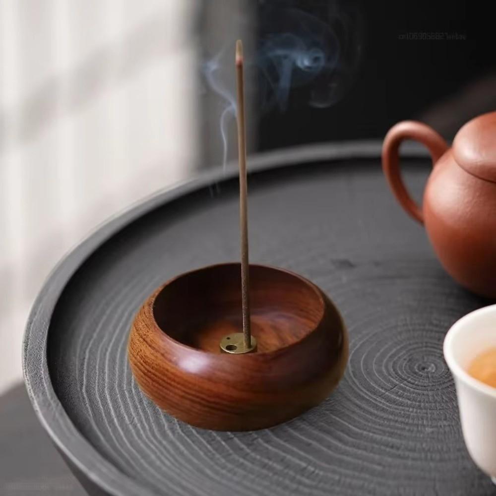 Handcrafted Wooden Incense Holder Solid Wood Stick Holder Eco-Friendly Incense Burner  Tea Room