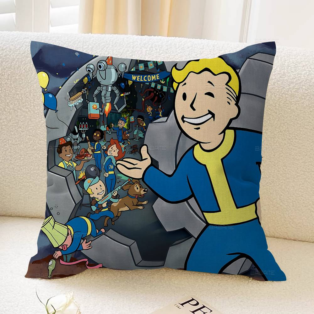 Game Vault Tec F-Fallout Cushion Cover Polyester Sofa Cushions Decorative Throw Pillows Home Decoration Pillowcover