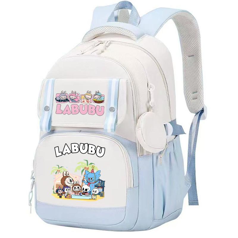 Cute Printed Backpack Teenager Student Shcoolbag Bookbag Knapsack Girl with Coin Purse Casual Bag Men Women Laptop Bag Mochila