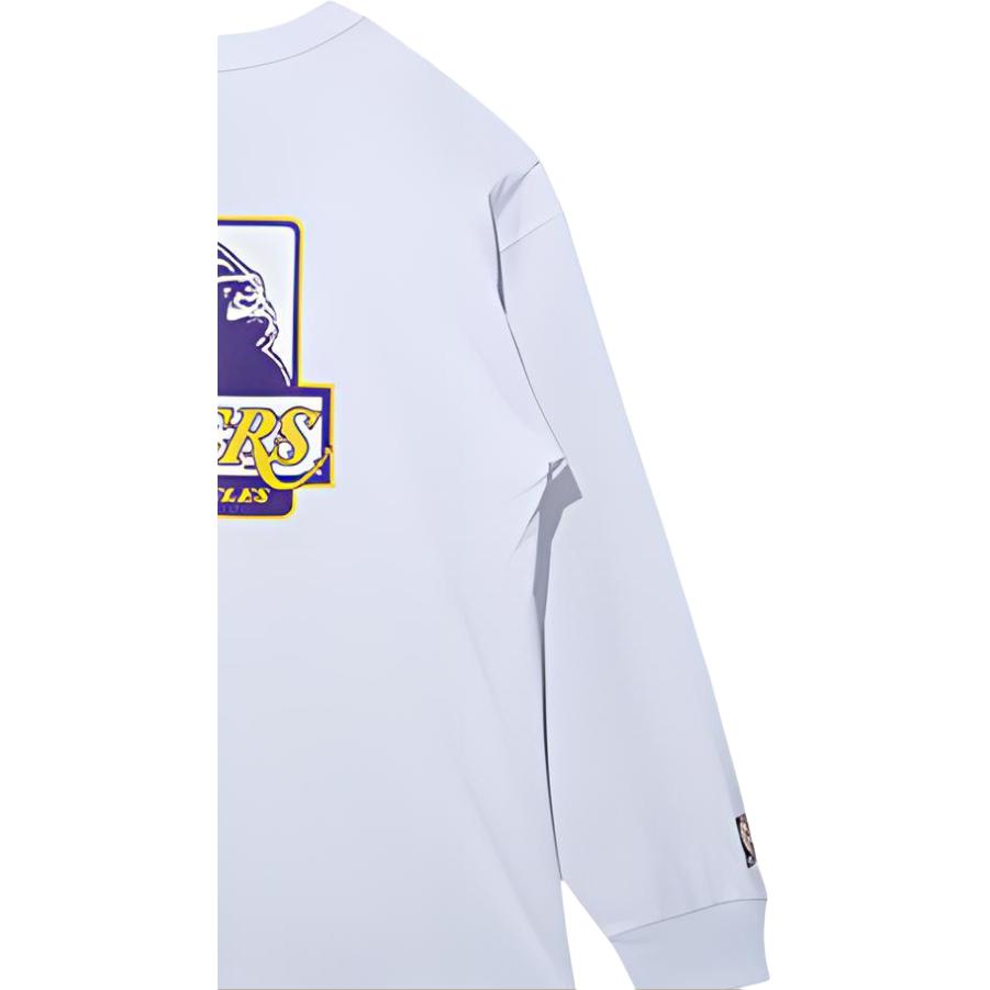 New Era SS22 Düz Renk Uzun Kollu Sweatshirt Unisex sweatshirt Beyaz 13134290