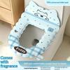 Cartoon Eva Soft Warm Washable Toilet Seat Cover With Backrest Aromatherapy Pod For Bathroom Great Finds For The Home