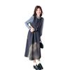 French Chic Faux Two-Piece Dress – Women's Spring 2026 Elegant Slimming Long Skirt