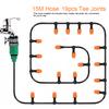 Micro Water Irrigation System Garden Greenhouse Plants Automatic Watering 15M Hose Set Kit