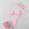 Xingcheng 2026 Sexy Solid Color European & American Two-Piece Bikini Swimwear for Women