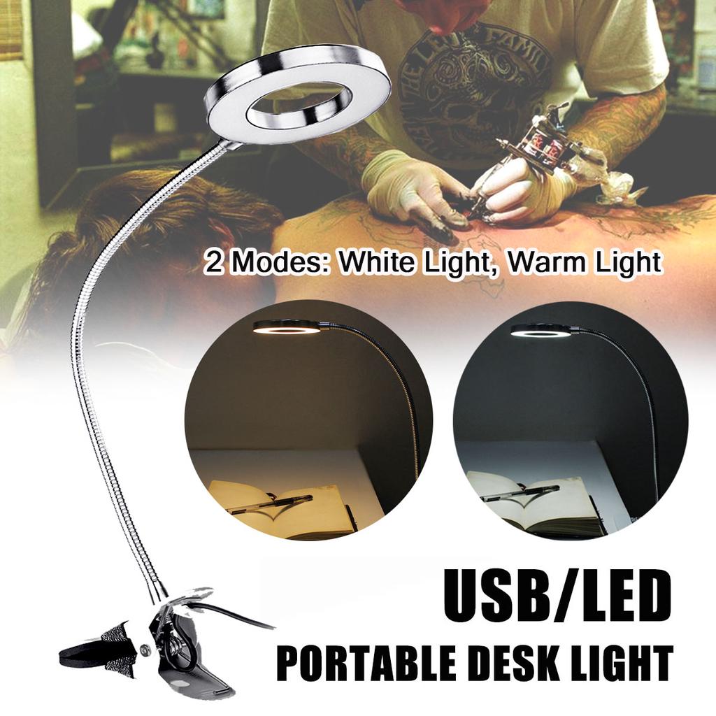 Nail Tattoo Permanent Microblading Make Up USB Lamp Portable Makeup Tattoo LED Desk Light Clamp USB Nail Art Eyelash