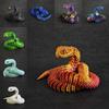 Stunning 3d Printed Snake Figurine With Articulated Joints And Lifelike Eyes For Unique Decor