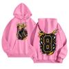 Unisex Lightweight Long Sleeve Pullover Hoodie with Pocket and Print for Casual Wear
