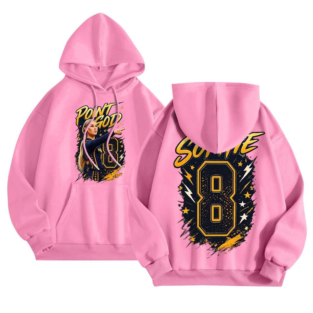 Unisex Lightweight Long Sleeve Pullover Hoodie with Pocket and Print for Casual Wear