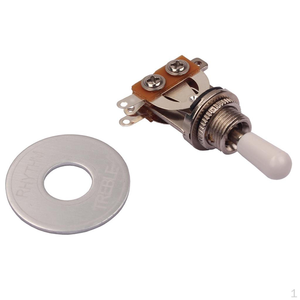 Pickup Selector Toggle Switch with Rhythm Washer Ring for Electric Guitar