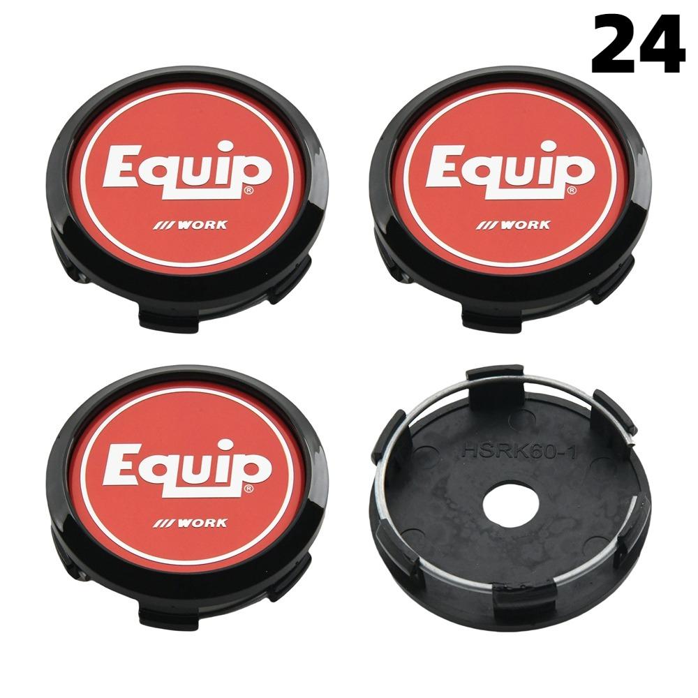 4PCS OD 60MM / ID 56MM Cap For Rims WORK EMOTION EQUIP MEISTER VS Emblem Wheel Center Cap Sport Car Logo Wheel Cover Hub Caps