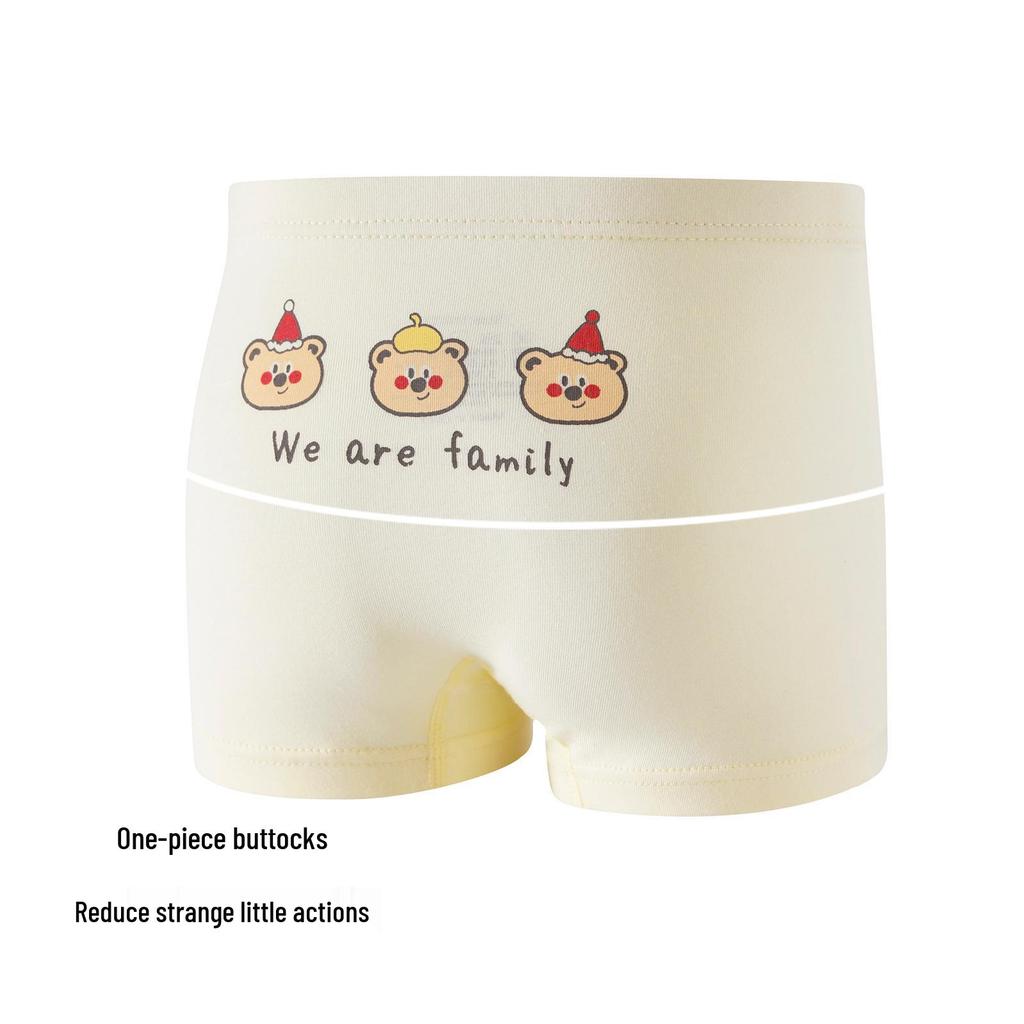 Boys' Pure Cotton Boxer Briefs for Toddlers and Kids - No Wedgies, Comfortable Four-Corner Design