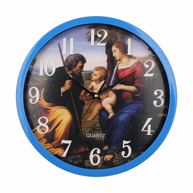 New Jesus Wall Clock Bedroom Living Room Home Decoration Wall Clock Living Room Dining Room Silent Wall Clock