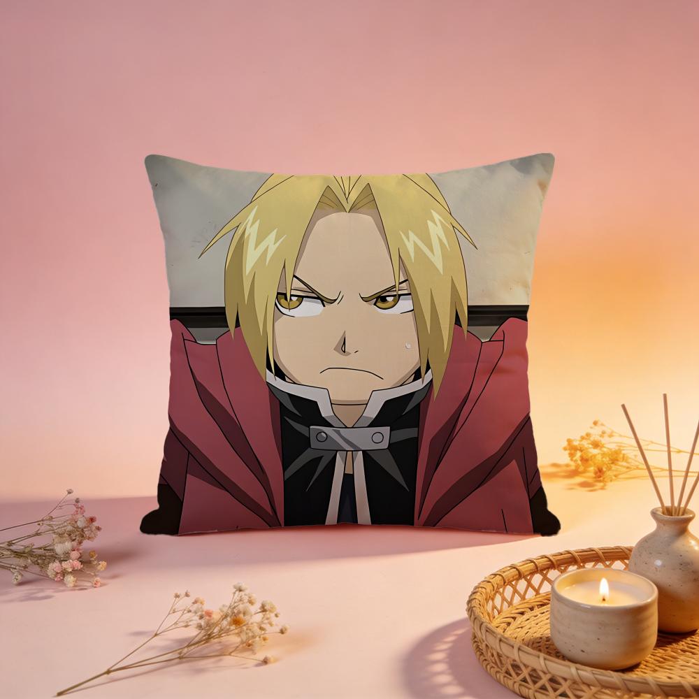Hot FFULLMETAL ALCHEMISTiou Cushion Cover Comfortable Durable Pillow Cover MultiScene for Home Office Car Sofa