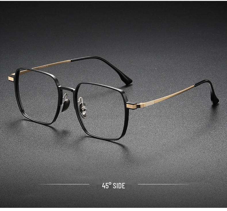 2025 Ultralight Men's Business Glasses: Anti-Blue Light, Fashionable Aluminum-Magnesium-Titanium Frame, Compatible with Prescription or Plano Lenses.