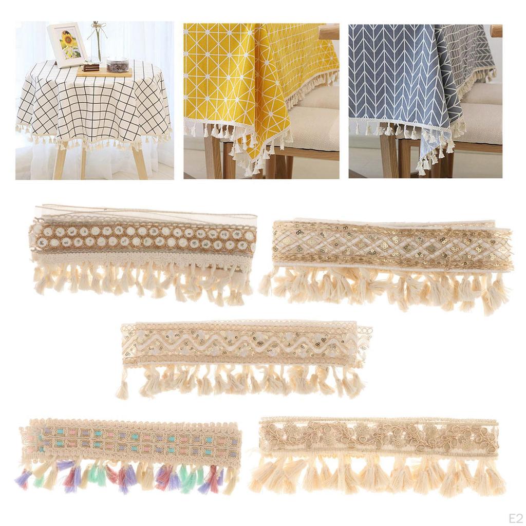 Bohemian Tassel Fringe 36in crafts Vintage Excipients Spare Parts Multi-Color Edging for Hand Sewing