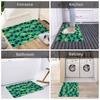Green Alien Front Floor Door Entrance Mats Indoor  Bathroom Kitchen Doormat Toilet Carpet Rug