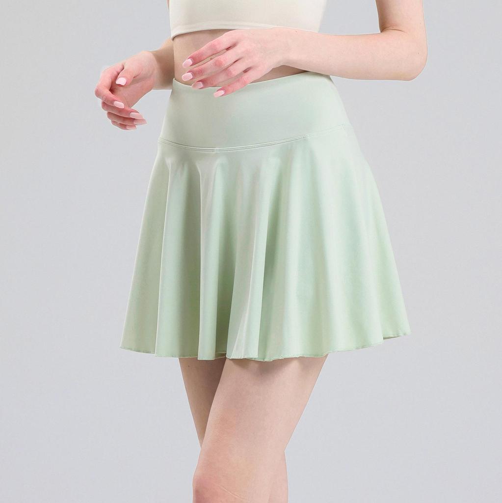 Women's High Waist Pleated Tennis Skirt - 2024 Summer Yoga Fitness Skort for Running, Anti-Exposure Design