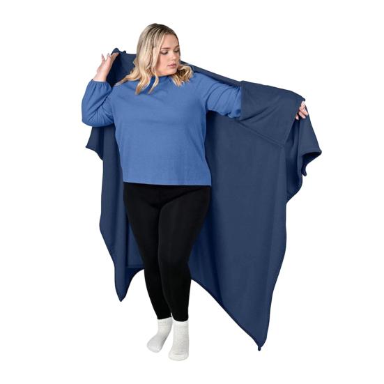 

Wearable Blanket Adults Flannel Blanket Shawl Warm Cape Wrap Cozy Winter Blanket for Home Office Living Room Lounge Christmas Gift Idea