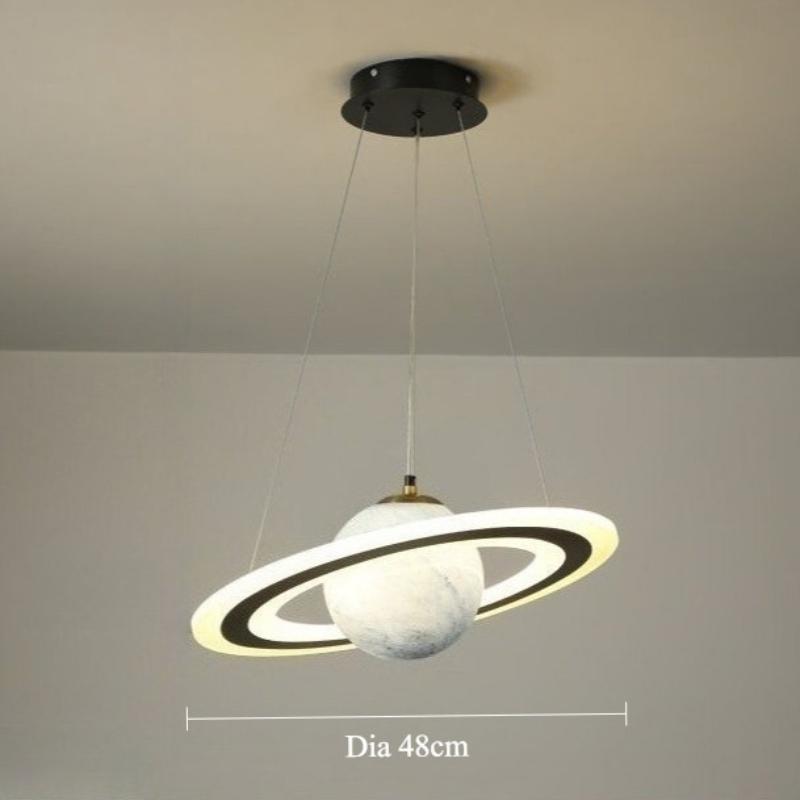 European-style New LED Acrylic Planet Chandelier Hanging Chandelier in Living Room Dining Room Children s Room White light