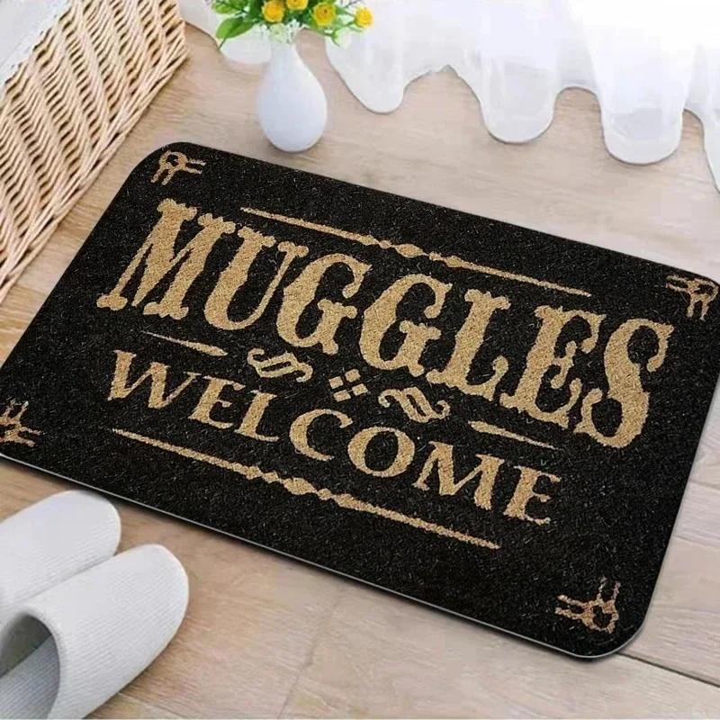 

Alohomora Magic Key Welcome Mat Non-Slip Machine Washable Versatile for Living Room Bedroom Bathroom Home Decor Rug 40x60cm