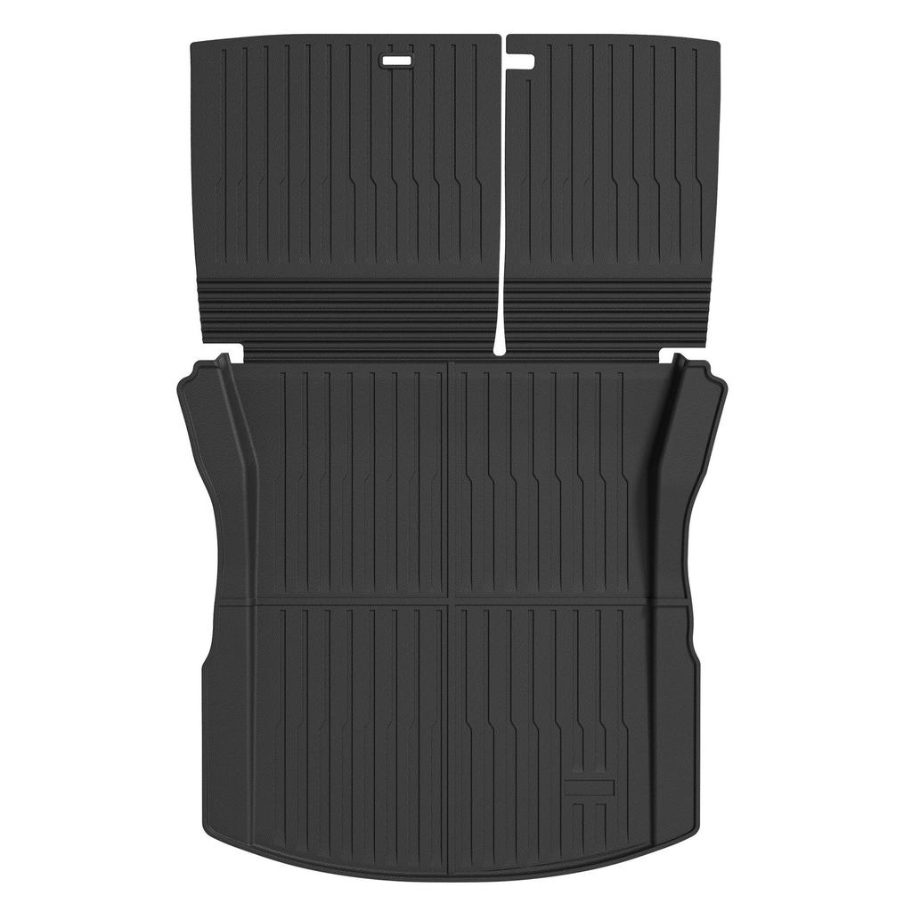 Eco-Friendly TPE Cargo Mats for Tesla Model 3/Y Refresh: All-Weather Front and Rear Coverage