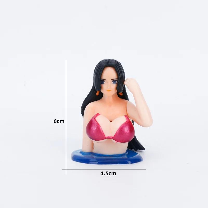 

One Piece Action Figurine Beauty Model Chest Shaking Car Ornaments Shake Girl Dashboard Decoration Doll Bobbleheads Kawaii Sexy No Box