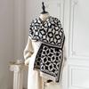  Brand Warm Cashmere Poncho Shawl Scarf Luxury Print Thick Pashmina Winter Blanket Wraps Bufanda Casual Hijab Stoles Echarpe