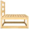 2 Piece Garden Lounge Set with Cushions Solid Pine Wood