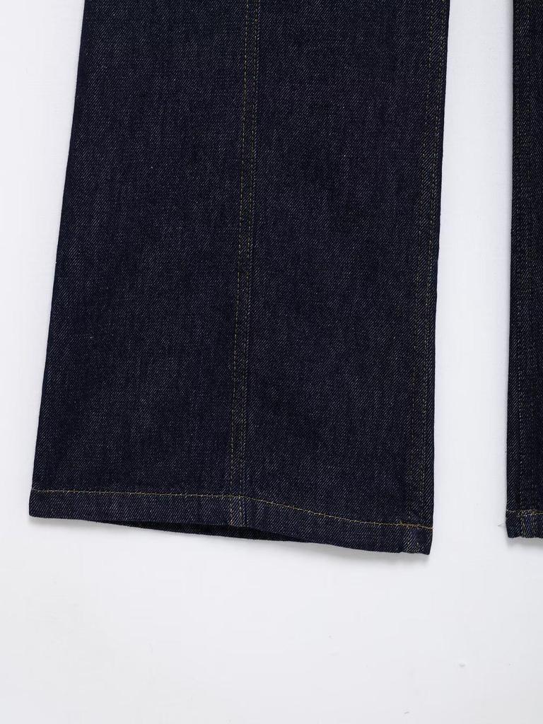 European & American Style 2025 Spring Fashion Set: Denim Vest & Wide-Leg Pants